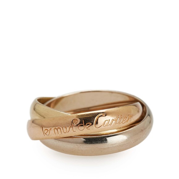 Pre-Loved Cartier 18K Tricolor Gold Classic Trinity Ring - Picture 1 of 6